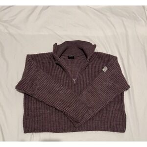 BDG Urban Outfitters Women's Cropped Boxy Oversized Sweater Purple Size Small